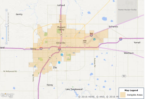 Amarillo USDA Zone Map