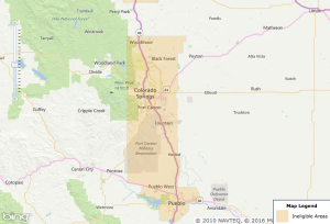 Colorado Springs USDA Eligibility Map