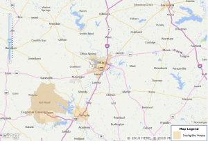 Waco USDA Eligibility Map