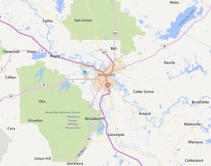 Alexandria Louisiana USDA Loan Map