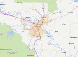 Alexandria Louisiana USDA Loan Map - 2